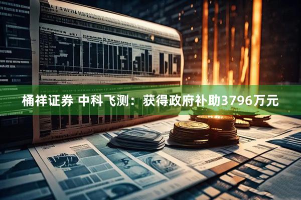 桶祥证券 中科飞测：获得政府补助3796万元